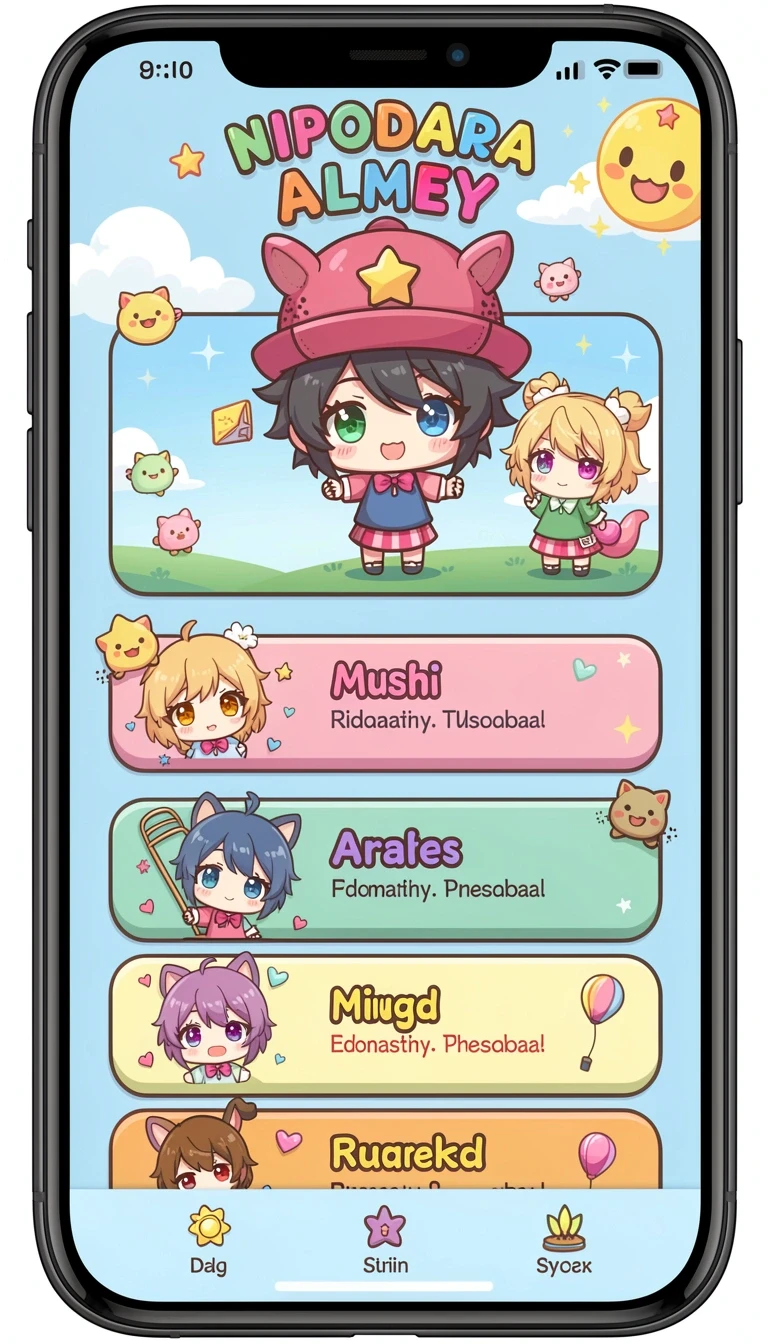 Beragam pilihan permainan menarik dalam aplikasi Aplikasi indaaa Ringan untuk Android.