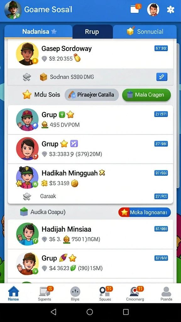 Beragam pilihan permainan menarik dalam aplikasi Unduh bima11 APK Gratis untuk Android.